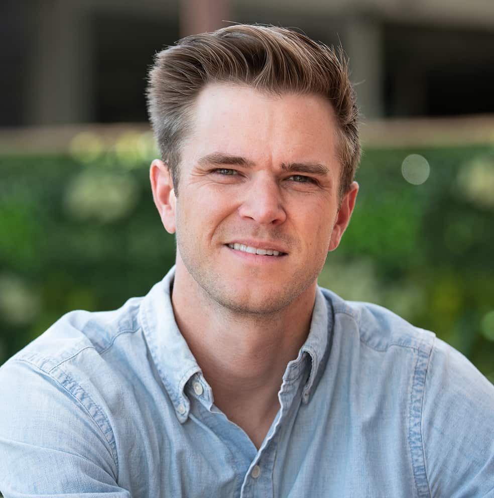 Portrait of Fine Dining Restaurant Group’s Director of Restaurant Operations, Braden Alsnauer.
